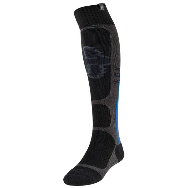 Motocross Shoes FOX Coolmax Thin Sock Vlar Black