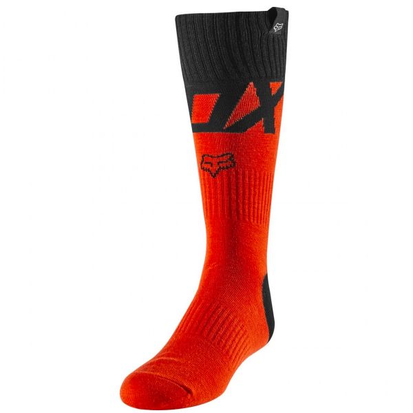 Motocross Shoes FOX Sock Fyce Neon Orange Kid