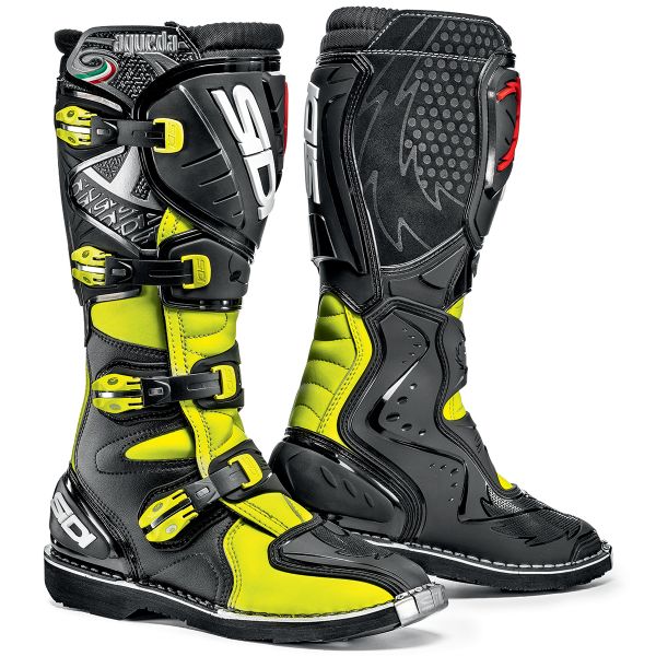 Motocross Boots SIDI Agueda Yellow Fluo Black