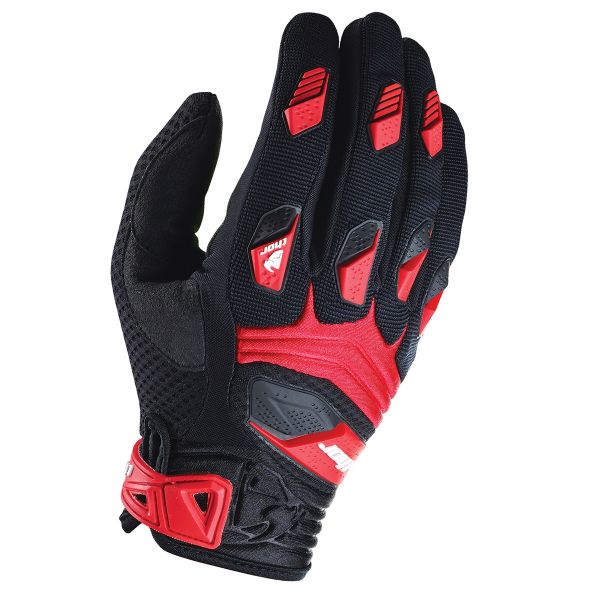 Motocross Gloves Thor Deflector Black Red