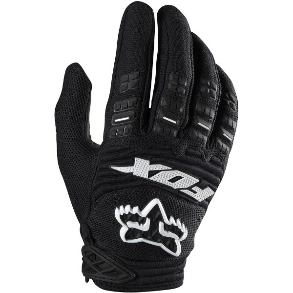 Motocross Gloves FOX Dirtpaw Race Black Kid