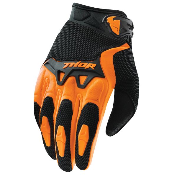 Motocross Gloves Thor Spectrum Orange