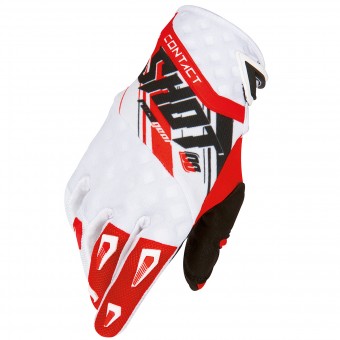 Motocross Gloves SHOT Contact Genesis Red Black