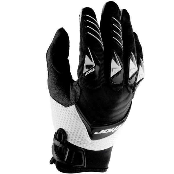 Motocross Gloves Thor Deflector Black