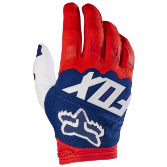 Motocross Gloves FOX Dirtpaw Race Red White 054