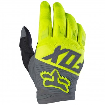 Motocross Gloves FOX Dirtpaw Yellow Child 005