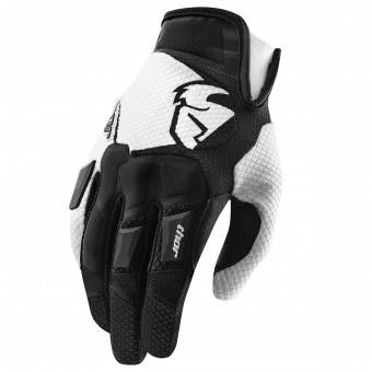 Motocross Gloves Thor Flow Black