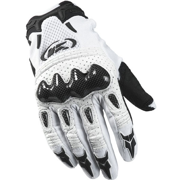 Motocross Gloves Kenny Shellter White