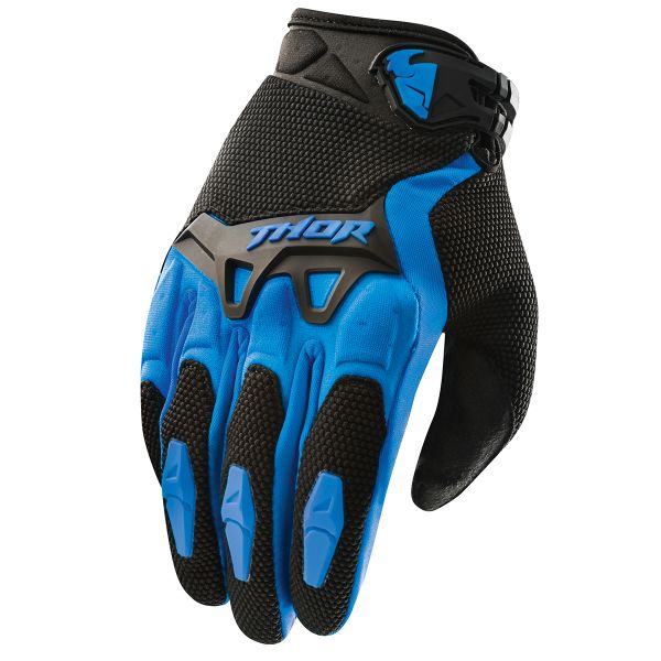 Motocross Gloves Thor Spectrum Bleu
