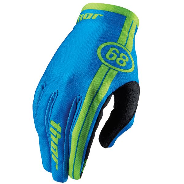 Motocross Gloves Thor Void Course Blue Kid