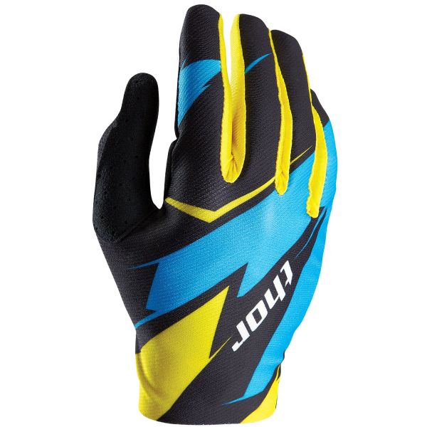 Motocross Gloves Thor Void Yellow Cyan