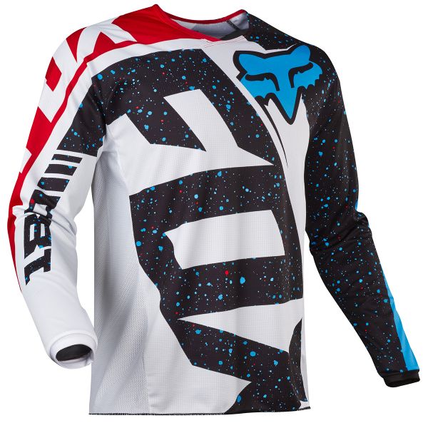 Motocross Jerseys FOX 180 Nirv Red White Child 054