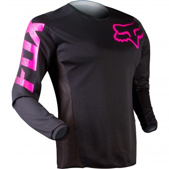 Motocross Jerseys FOX Blackout Black Pink 285