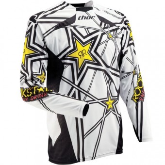 Motocross Jerseys Thor Core Rockstar White Jersey