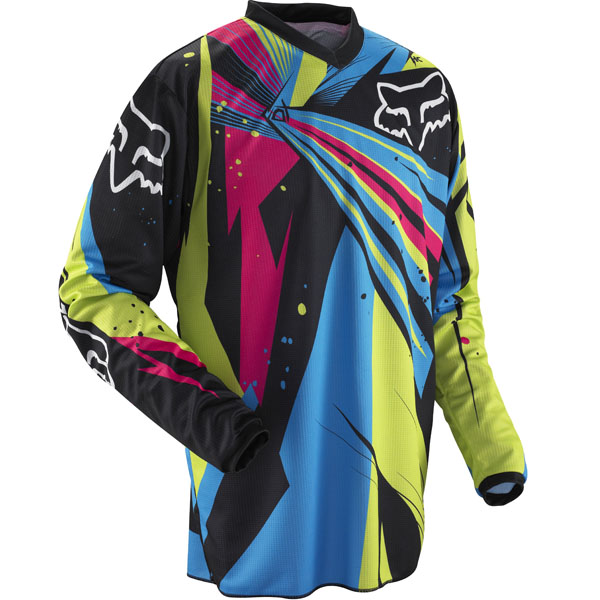 Motocross Jerseys FOX HC 180 Undertow Green Blue