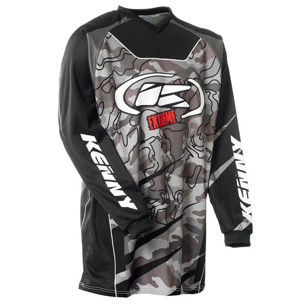 Motocross Jerseys Kenny Extreme Camo Black Jersey