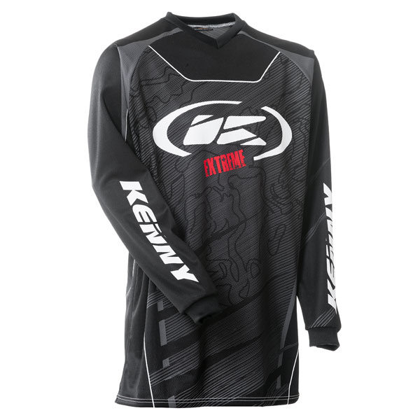 Motocross Jerseys Kenny Extreme Washed Black Jersey