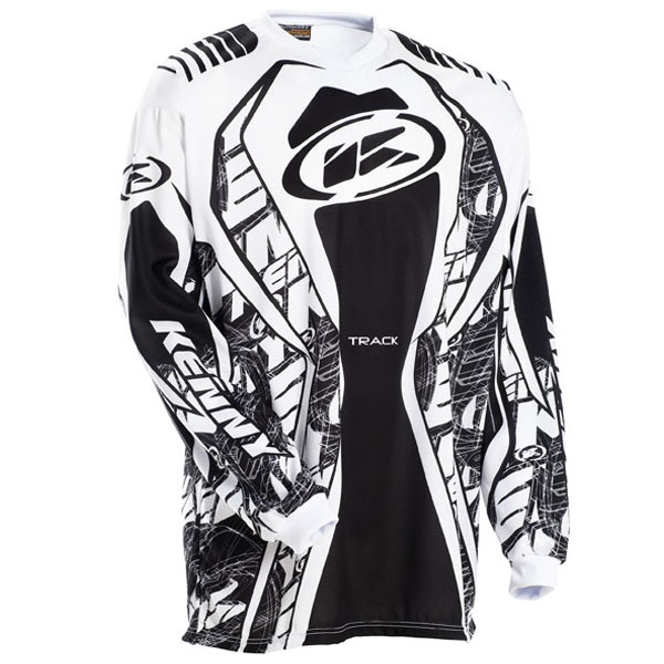 Motocross Jerseys Kenny Track Jersey Black White