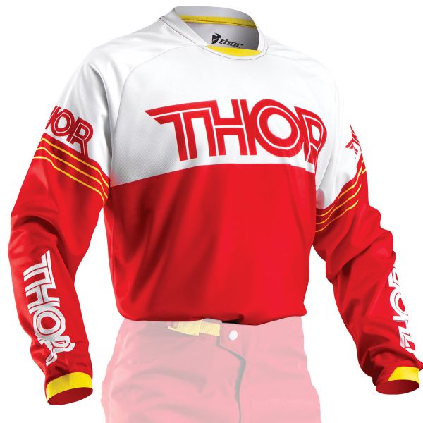 Motocross Jerseys Thor Phase Hyperion Red Kid