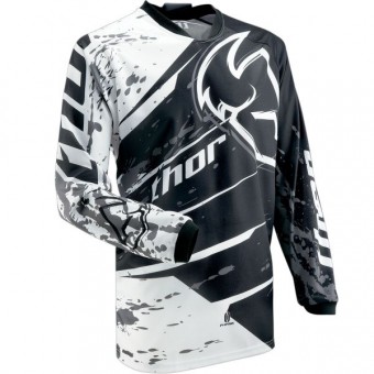 Motocross Jerseys Thor Phase Splatter Black Jersey Kids