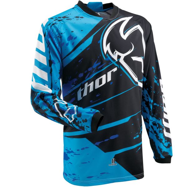 Motocross Jerseys Thor Phase Splatter Blue Jersey