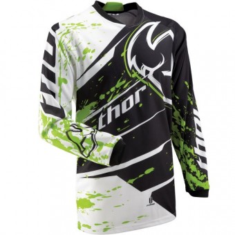 Motocross Jerseys Thor Phase Splatter Green Jersey