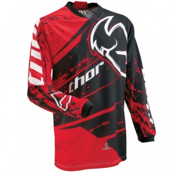 Motocross Jerseys Thor Phase Splatter Red Jersey