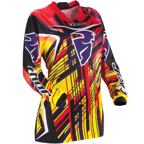 Motocross Jerseys Thor Phase Stix Yellow Jersey