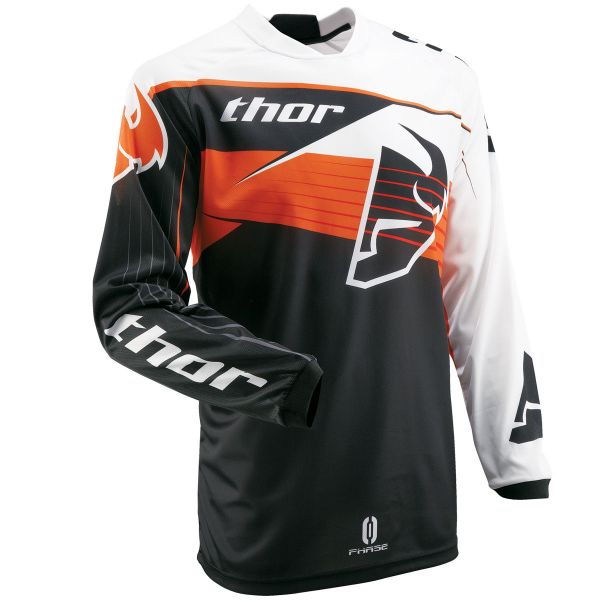 Motocross Jerseys Thor Phase Streak Orange Jersey