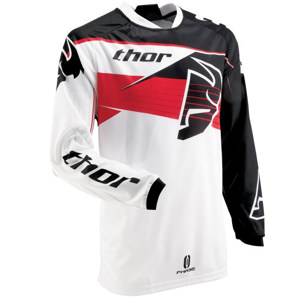 Motocross Jerseys Thor Phase Streak Red Jersey