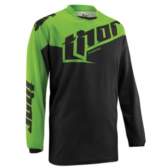 Motocross Jerseys Thor Phase Tilt Green Kid