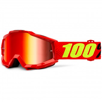 Motocross Goggles 100% Accuri Saarinen Mirror Silver