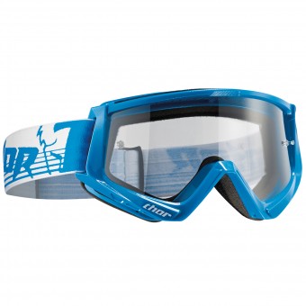 Motocross Goggles Thor Conquer Blue White Motocross Goggles Thor Conquer Blue White