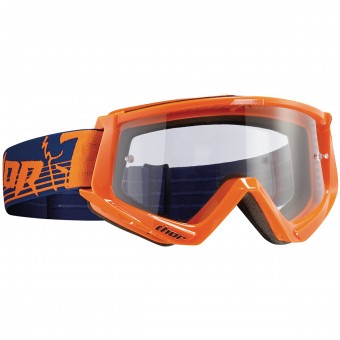 Motocross Goggles Thor Conquer Orange Navy Motocross Goggles Thor Conquer Orange Navy