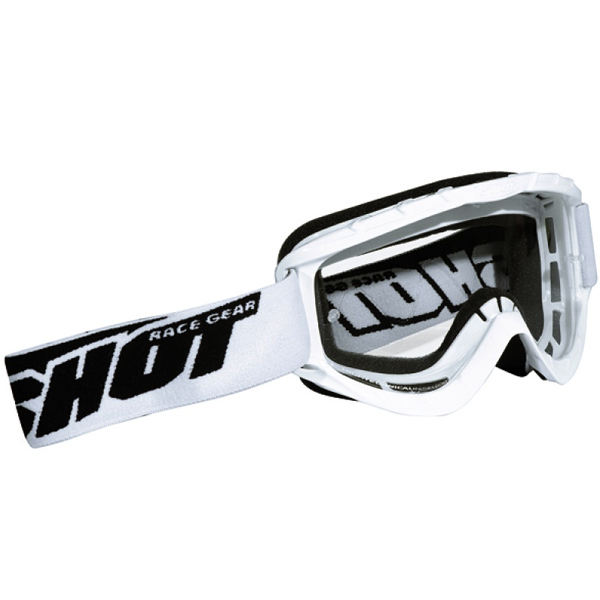 Motocross Goggles SHOT Optimal White