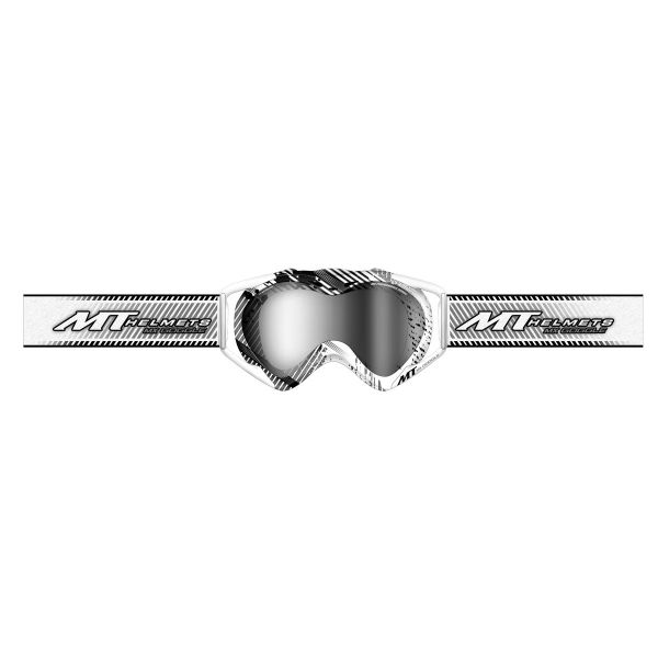 Motocross Goggles MT MX Pro III White