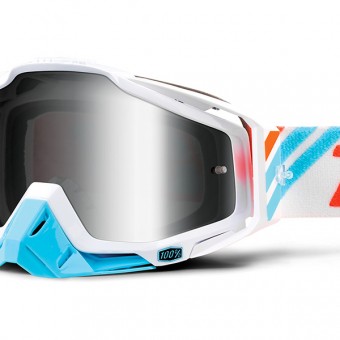 100% Racecraft Calculus Ice Mirror Silver Lens