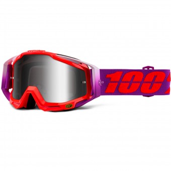 Motocross Goggles 100% Racrcraft Watermelon Mirror Silver