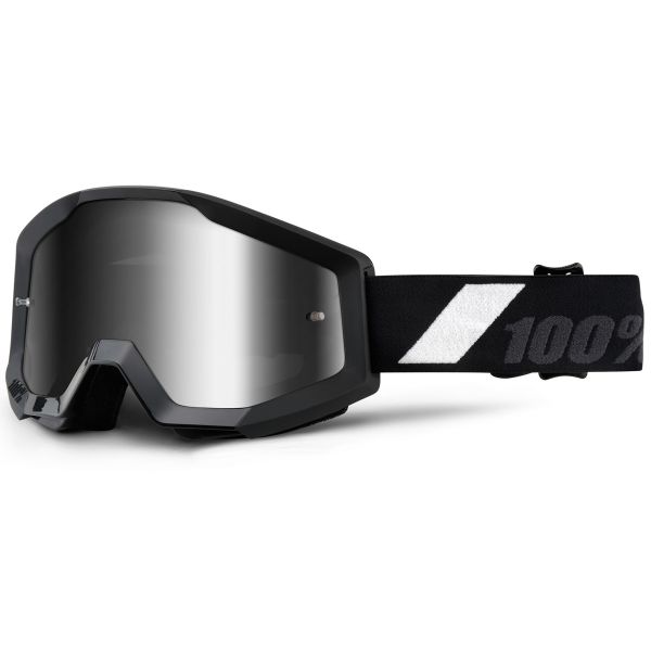 Motocross Goggles 100% Strata Goliath Mirror Silver Lens