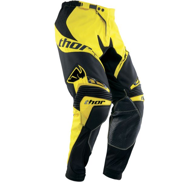 Motocross Trousers Thor Core Solid Yellow Pants