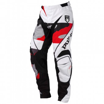 Motocross Trousers pull-in Fighter Camo Black White Red Pant