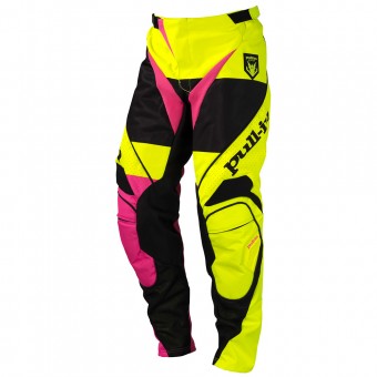 Motocross Trousers pull-in Fighter Neon Yellow Pink Pant
