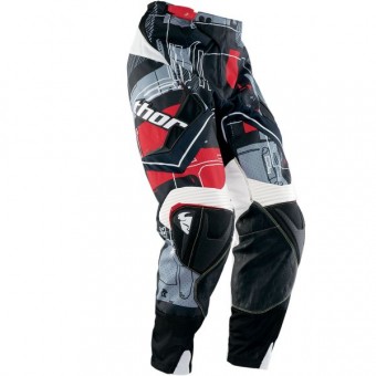 Motocross Trousers Thor Flux Circuit Red Pants
