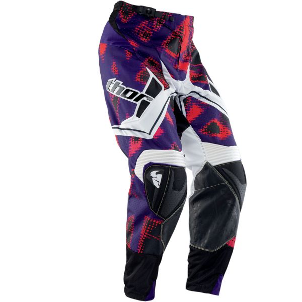 Motocross Trousers Thor Flux Fiber Black Pants