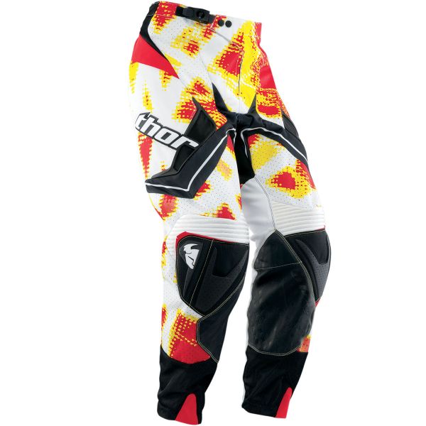 Motocross Trousers Thor Flux Fiber Red Pants