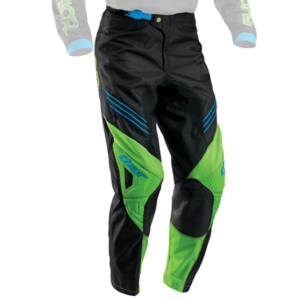 Motocross Trousers Thor Phase Hyperion Black Green Pant Motocross Trousers Thor Phase Hyperion Black Green Pant
