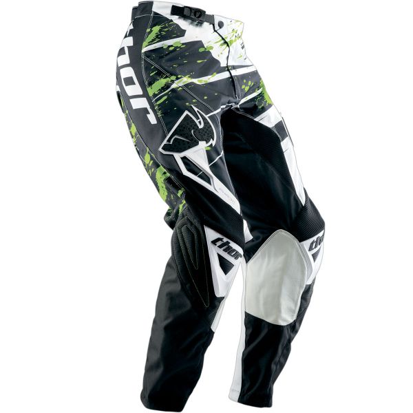 Motocross Trousers Thor Phase Splatter Green Pants Enfant