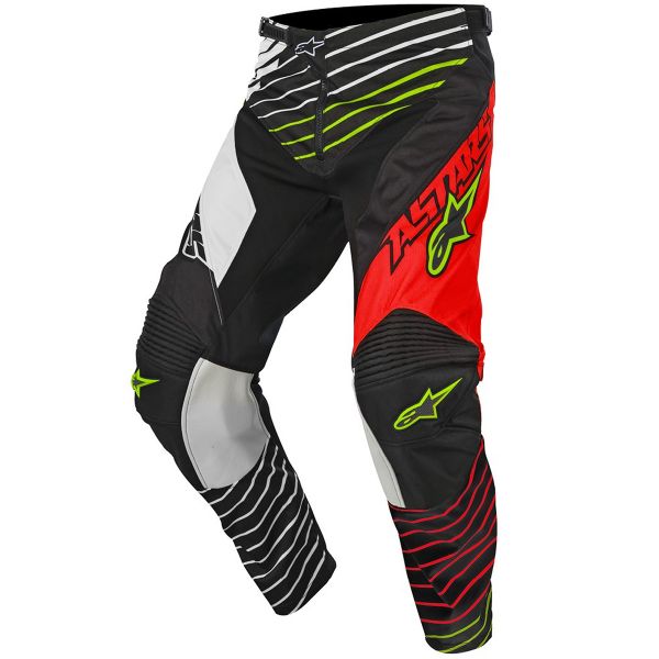 Motocross Trousers Alpinestars Racer Braap Red White Pant Child