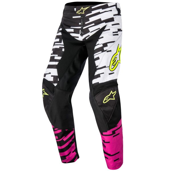 Motocross Trousers Alpinestars Racer Braap White Pink Pant