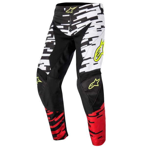 Motocross Trousers Alpinestars Racer Braap White Red Pant Kid